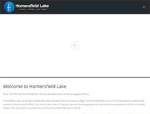 Tablet Screenshot of homersfieldlake.com